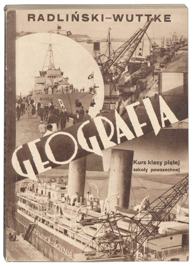 Fotografia przedstawia podręcznik Alinki Kamińskiej GEOGRAFIA kurs klasy piątej szkoły powszechnej